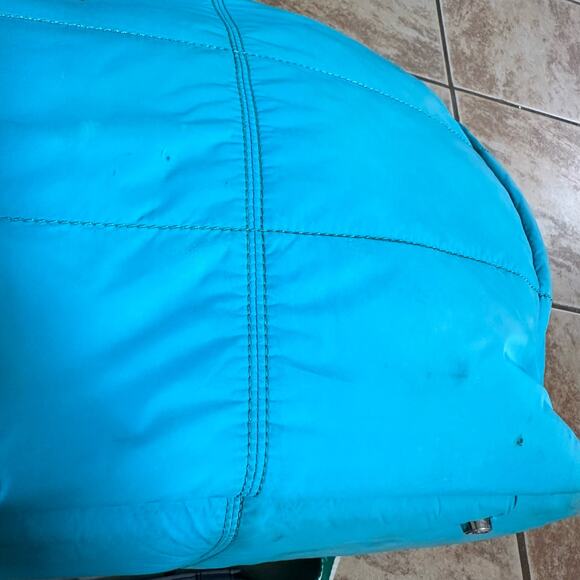 Lululemon Quilted Duffle Bag With Shoulder Strap Turquoise Weekender‎ - Picture 5 of 16